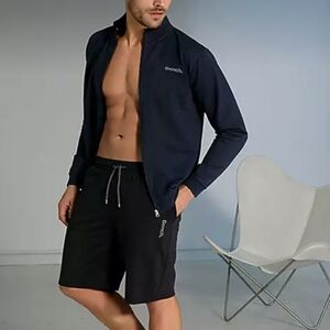 Bench Tech Jacket With Handwarmer Cuffs and Stand Up Collar Mens Size Small